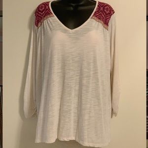 Plus Size Maurice 3/4 Sleeve Blouse